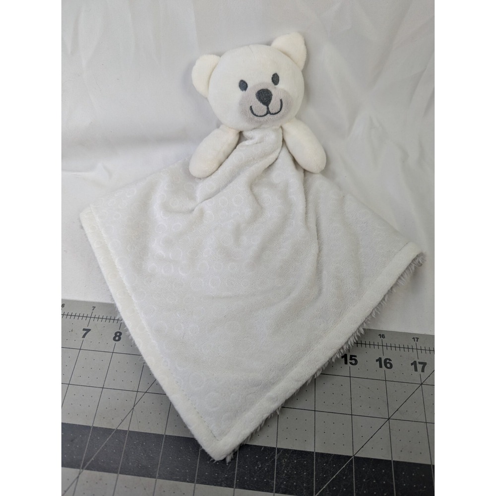 Little Beginnings White Bear Lovey Plush Gray ‎ Stuffed Animal Toy